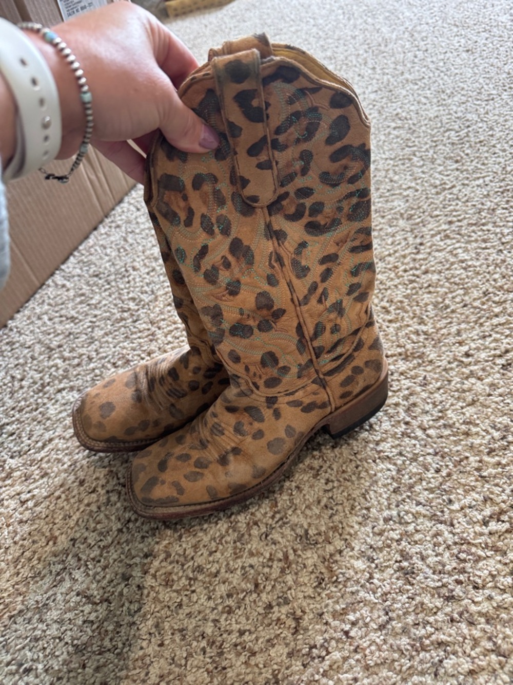 Women’s Cavender Brand Boots. Leopard print